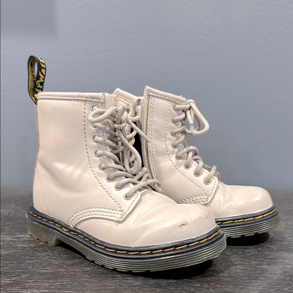 Toddler Kids Dr. Martens Boots Size US 8 UK 7 Almond Color